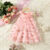Lovito Vestido Fofo Ditsy Floral Com Laço Rosa Para Bebê LCS099029