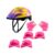 Kit de Proteção Infantil Rosa Chamas c/ Capacete e Acessórios Zippy Toys – 6654