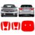 Para New Civic 06/11 Vermelho Refletivo Tra+Frontal Resinado