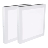 Kit Luminárias Plafon LED Quadrado de Sobrepor 18W – 3000K Com 2 Unidades (520,0053) – Noll LED