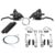 kit freio v brake + passador trocador rapidfire 7v 21 marcha aluminio + cabo e manopla bike bicicleta 7v promoção