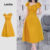 Lovito Vestido Casual Liso Assimétrico Vestido De Verão/primavera Para Mulheres L133ED1156