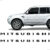 Par Adesivos Mitsubishi Preto Friso Lateral Para Pajero Tr4