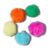 Jibbitz™ 80s neon puff ball pack com 5 peças unico