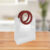 Sacola Transparente PVC com Alça Redonda de Couro Marsala – 20x23x9,5cm – 10 unidades – Rizzo
