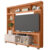 Estante Home Theater Para TV Até 70 Polegadas 2,10m Atlanta Madeirado/Off White Caemmun