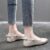 (Trendy) Lovito Casual laço liso versátil duas maneiras de usar balé plano para mulheres LFA59296