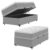 Cama Box Baú Solteiro Molas Ensacadas Pillow Top 88x188x66cm Martino Cinza Umaflex