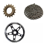 Kit Relação Bike Monark Caloi Mtb Catraca Corrente Coroa