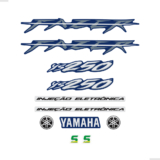 Adesivos Para Yamaha Fazer 250 Ys 2008 Moto Azul + Emblemas