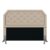Cabeceira Estofada Cama Box Queen Florença Suede Bege – Móveis Arapongas