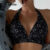 (Trendy) Lovito Conjuntos Bikini Ditsy Floral Ruffle Hem Lace Up LNL91017