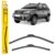 Par Palheta Limpador Parabrisa Dianteiro Ecosport Hilux Golf