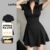 (Live Hosts’ pick) Lovito Vestido Casual Vestido Liso Com Zíper Para Mulheres L104ED411