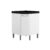 Balcão de Cozinha Modulado Canto Oblíquo Evidence 7115 1 Porta c/ Tampo 68cm Branco – Bertolini