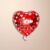Balão De Festa Metalizado De Coração 10″ 25cm – Te Amo – 1 unidade – Rizzo – Rizzo