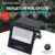 Kit 4 Refletor Solar Led 100w Placa Solar Luz Fria Prova Dágua Ajustável Dobrável c/ Controle Remoto