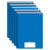 Caderno Brochura Capa Dura 1/4 96 Folhas Azul Stiff Versátil – 5 unidades