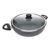 Wok de Indução com Tampa de Vidro 28cm Granilite Cinza Wolff