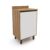 Balcão de Cozinha Confort 1 Porta Cinamomo e Off White