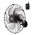 Ventilador de Parede 50cm Oscilante Preto com Grade Metálica Monofásico Goar V50PPRR2 (220V)