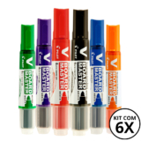 Kit 6  Marcadores Para Quadro Branco V Board Master PILOT