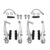 freio v-brake aluminio polido para bicicleta bike mtb aro 16 20 24 26 promoção