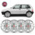 Kit 4 Calota Aro 13 Uno 2004 2005 2006 á 2013 Fire Mille Economy Prata Com Emblema