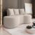 Sofá 2 Lugares 160cm Orgânico Viana B10 Bouclê Creme – Mpozenato