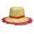 Chapéu de Palha Para Festa Junina Com Renda Colorida Rosa