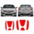 Emblema Para Civic G10 17/19 Vermelho Traseiro E Frontal