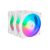 Kit 3 Fans Rise Mode 120mm – LED ARGB Branco – Alto Desempenho e Visual Gamer