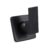 Acabamento de Misturador Monocomando Quadrado para Banheiro Oiapoque  Pingoo – Preto