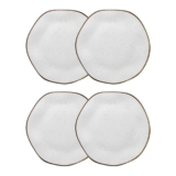 Conjunto 4 Pratos Rasos 27,5 cm Ryo Maresia Porcelana Oxford