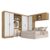 Guarda Roupa Casal Modulado Sarah Boreal/branco – Móveis Arapongas
