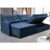 Sofá Sem Caixa Retrátil Baú 1,60m Cama inBox Secret Suede Velusoft Azul