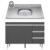 Balcão de Cozinha Com Pia Inox 100cm 3 Gavetas Andréia Cinza – AJL Móveis