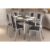 Sala de Jantar Completa Elba c/ Tampo de Vidro 80x150cm e 6 Cadeiras Florença Cromada – Courano Preto – Kappesberg