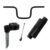 Kit de Guidão retro Tipo Moto cg titan + Mesa Suporte + Manopla para Bicicleta bike aro 20 24 26