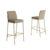 Kit 2 Banquetas Altas Duo Carraro Bamboo e Dourado