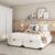 Base para Cama Box Queen Madeleine com Baú (45x158x198) Branca
