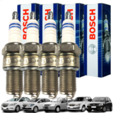 Kit Jogo De Vela De Ignição Bosch Corsa Celta Classic Flex Onix Prisma