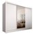 Guarda Roupa Casal Paula C/espelho 3 Pts 2 Gav Central Branco – M.a