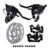 Pinças Freio Disco + Alavanca Passador Rapid Fire 21v Bike