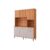 Kit de Cozinha Compacta Mila 6 Portas 1 Gaveta e 4 Nichos Cinamomo/Off White – MGM