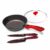 Panelas Ultra Day by Day 24cm com Tampa de Vidro Vermelho e Kit com 2 Facas Revestimento Ichef Red | Ichef