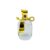 Frasco para Perfumaria de Vidro Com Válvula Spray e Tampa Laço Dourado – 100ml – 1 unidade – Rizzo