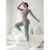 Conjunto Fitness Feminino Academia Cropeed Manga Longa + Calça Blackout Zero Transparencia