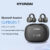 Hyundai Clipbuds7 Fone De Ouvido Sem Fio Bluetooth Alta Fidelidade HD Chamada Cancelamento Ruído Emparelhamento Rápido C