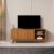 Rack para TV até 60 Polegadas 140cm 100% MDF Pés Madeira Maciça Nature